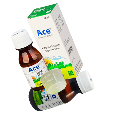 Ace syrup Indications, Ace syrup Pharmacology, Ace syrup Dosage & Administration, Ace syrup Interaction, Ace syrup Contraindications, Overdose side effects, Ace syrup Side Effects, Ace syrup Pregnancy & Lactation , Ace syrup Precautions & Warnings, Ace syrup Bangla, Ace syrup for baby, Ace syrup child dose , Ace syrup Overdose Effects, Paracetamol syrup,Ace syrup 60 ml, Ace syrup details in Bangla, Ace syrup Details, Ace syrup 60 ml price, Ace syrup 60 ml price in Bangladesh